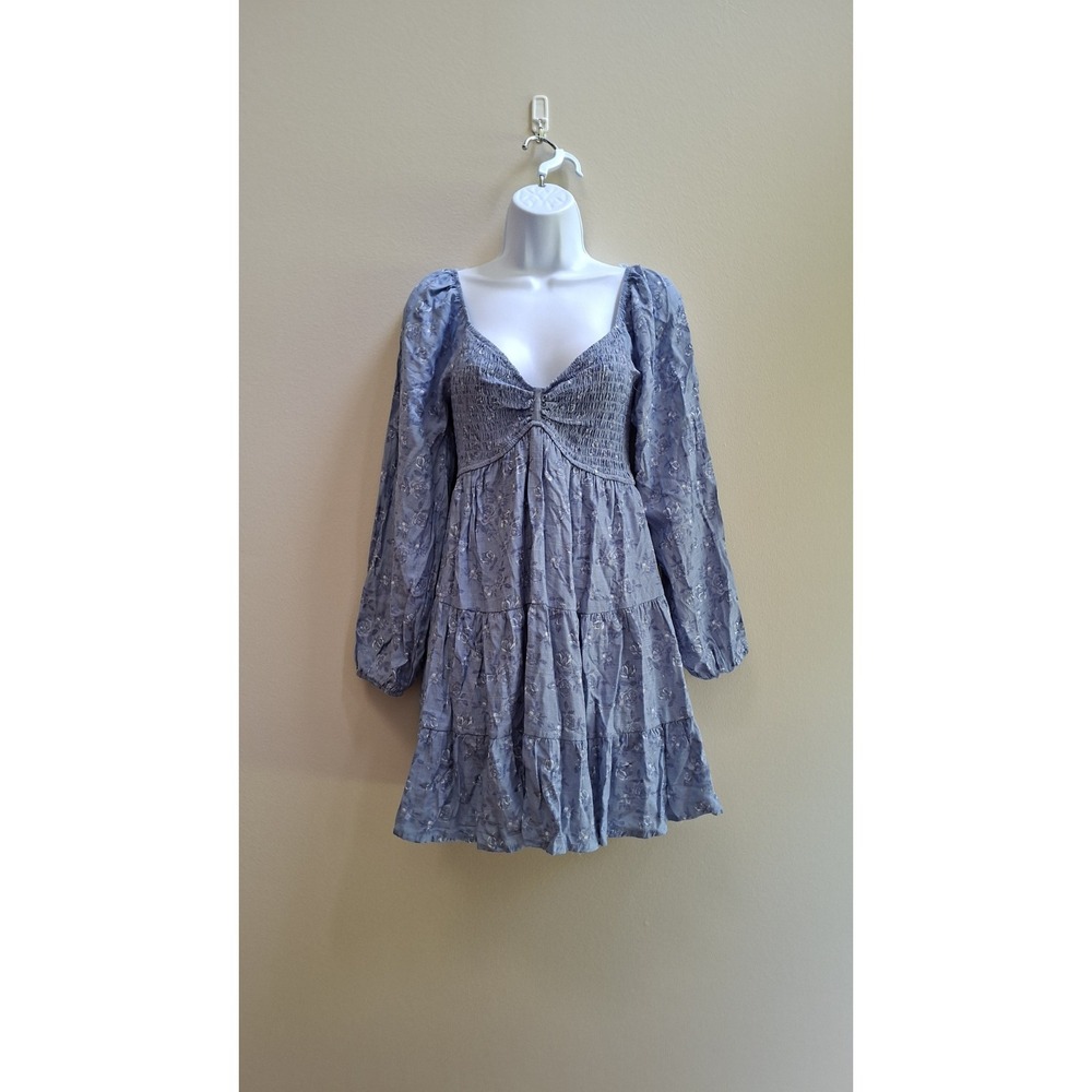 Trixxi Dress S Floral Tiered Coquette Milkmaid Romantic Soft Girl Smocked